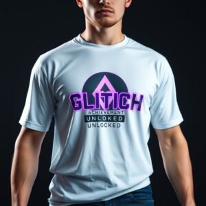 GLITCH Achievement Unlocked Shirt Homme