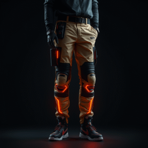 GLITCH Cyberpunk Combat Pants Homme