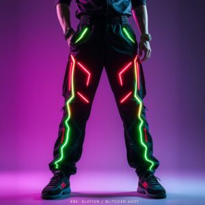 GLITCH Neon Tech Pants Homme
