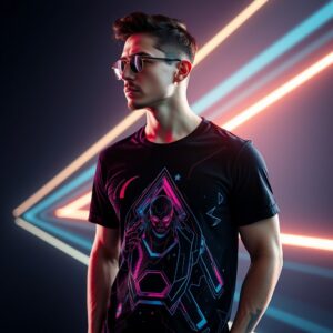 GLITCH Pixel Perfect Tee Homme