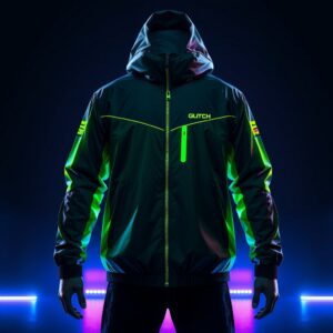 GLITCH Stealth Gaming Windbreaker Homme